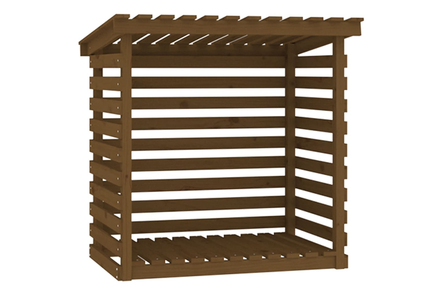 vidaXL 822225 Firewood Rack Honey Brown 108x73x108cm Solid Wood Pine