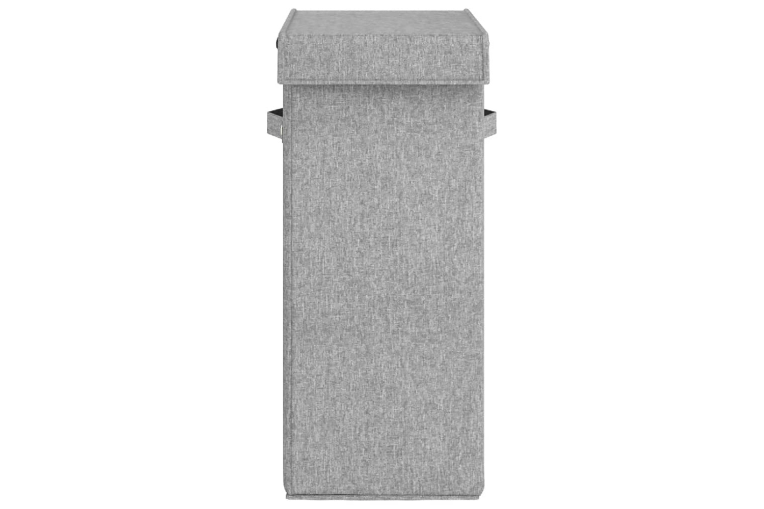 vidaXL 351039 Foldable Laundry Hamper Grey 26x34.5x59.5cm Faux Linen Fabric