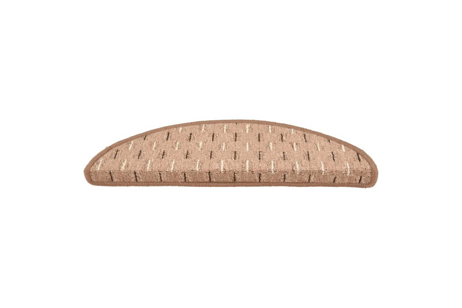 vidaXL 149869 Carpet Stair Treads 15 Pcs Brown 56x17x3cm