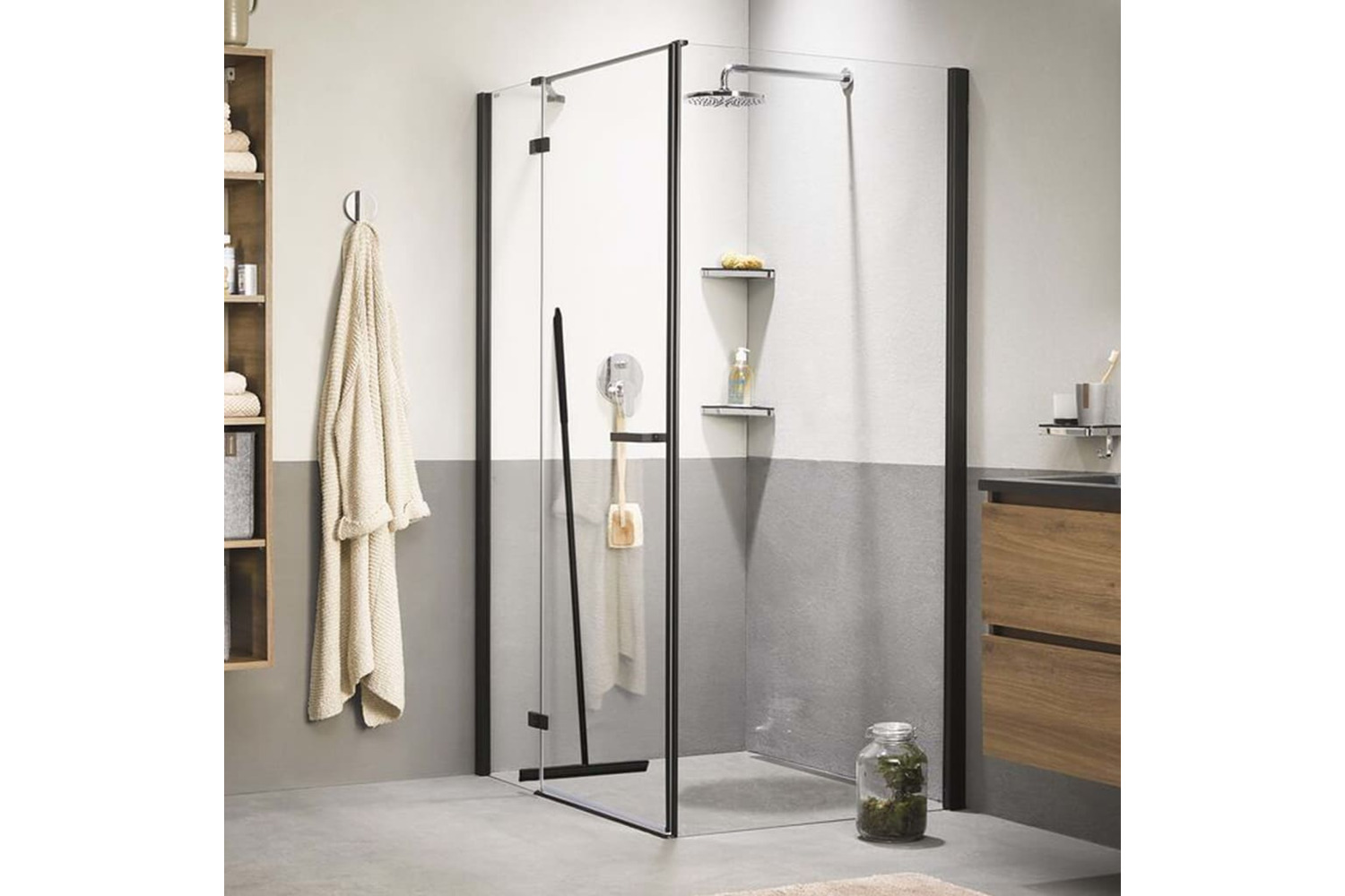 Sealskin Floor Wiper Deluxe Black