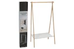 Storage Solutions 442525 Storage Solutions Clothing Rack With 1 Tier Pinewood