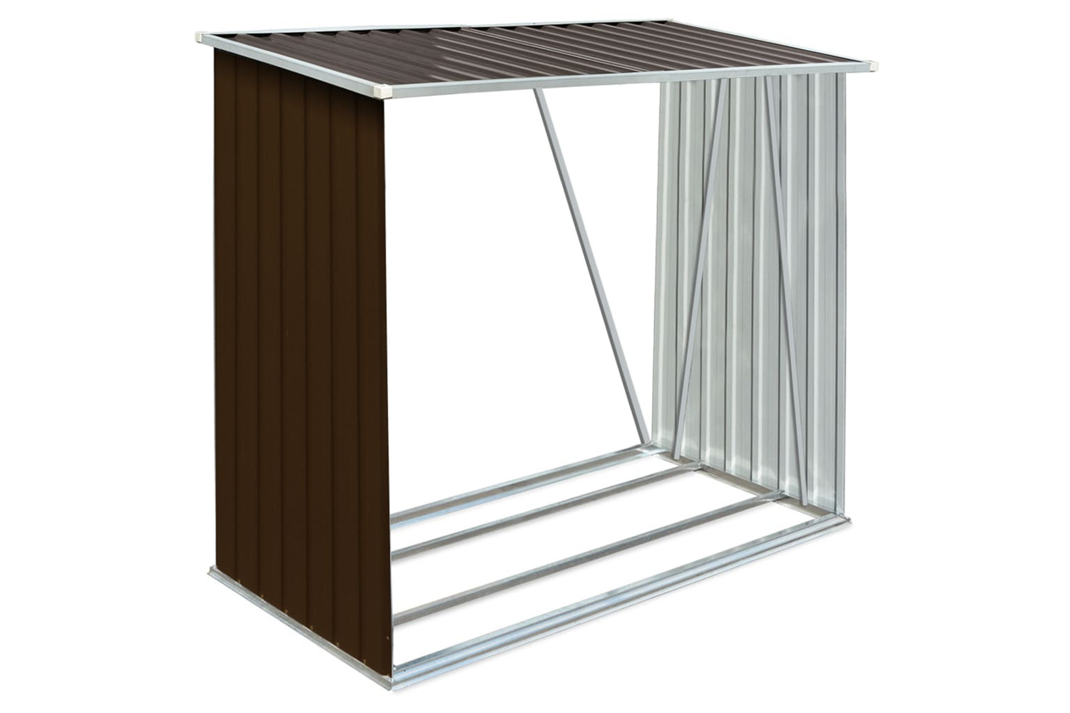 vidaXL 822411 Firewood Rack Black 41x25x100cm Solid Wood Pine