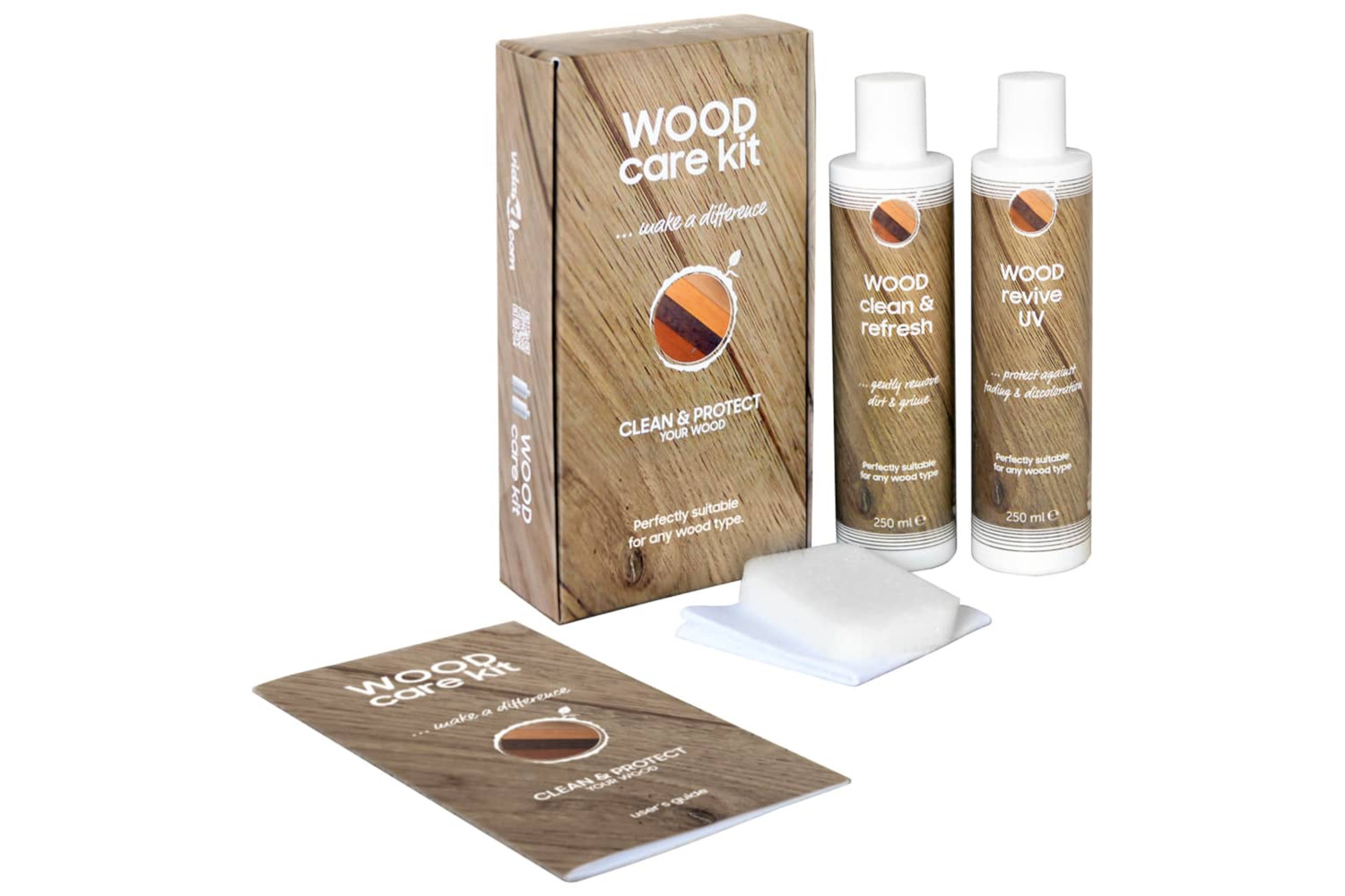 Vidaxl Wood Care Kit Care Kit 2x250 Ml