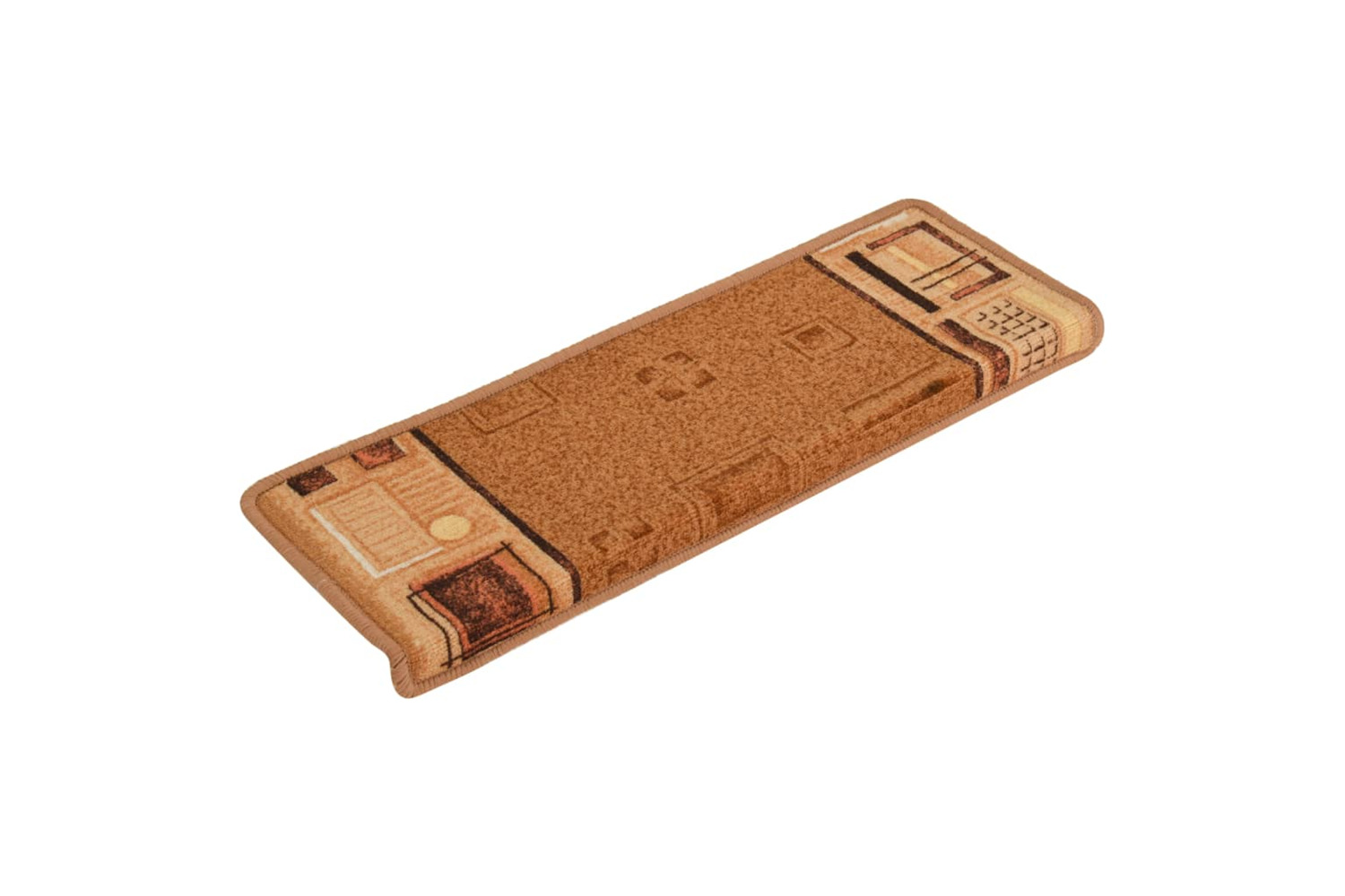 vidaXL 326207 Stair Mats Self-adhesive 15 Pcs 65x21x4cm Beige