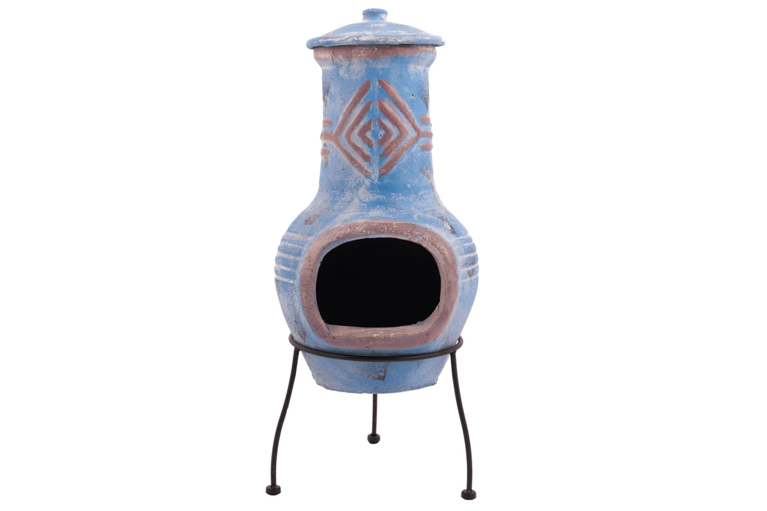 Redfire 411832 Fireplace Colima Clay Sea Blue/red 86031