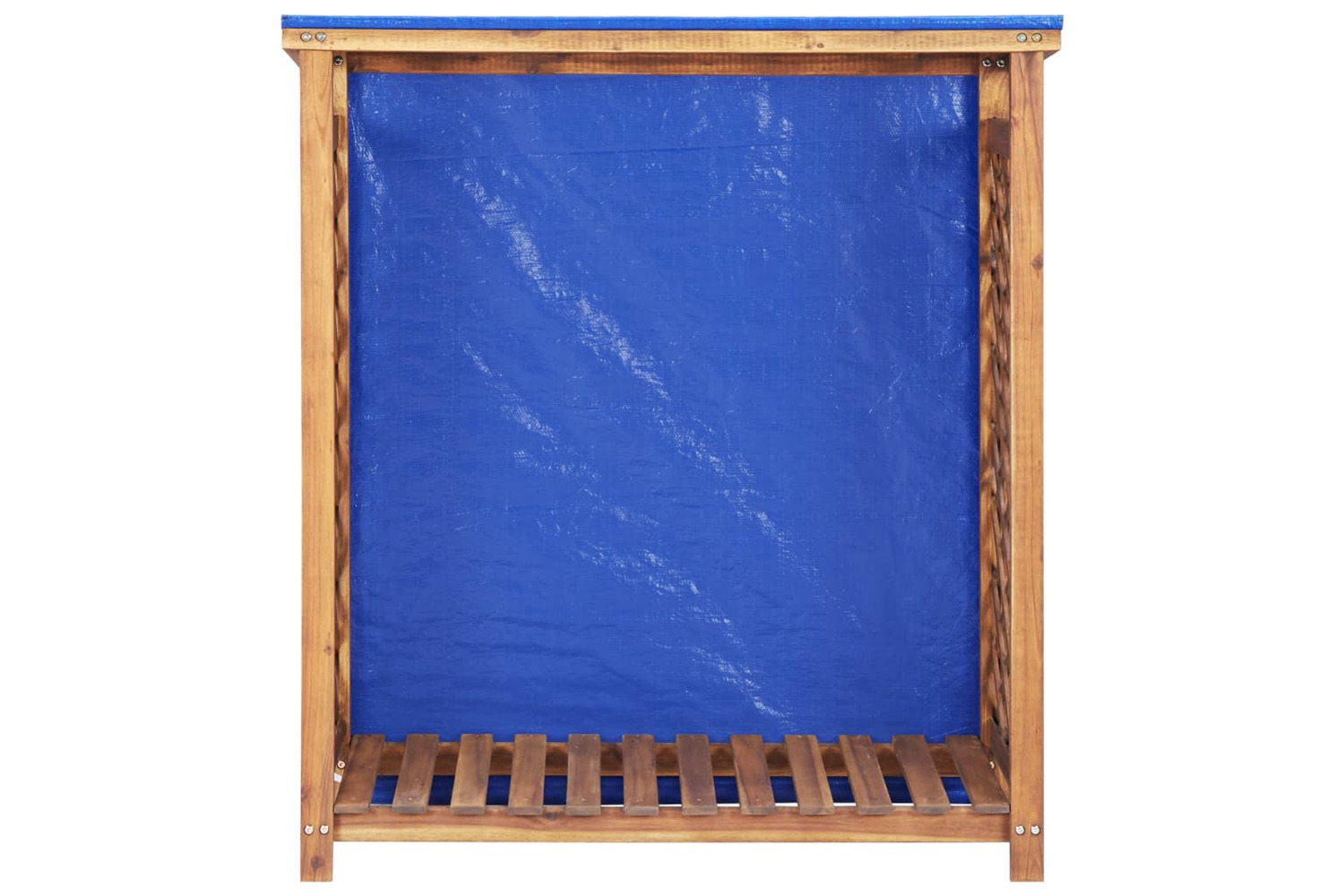 vidaXL 46566 Firewood Storage Shed 105x38x115cm Solid Acacia Wood