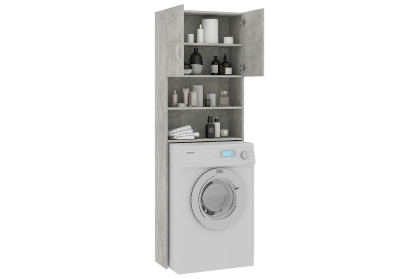 Vidaxl 800031 Washing Machine Cabinet Concrete Grey 64x25.5x190 Cm Engineered Wood