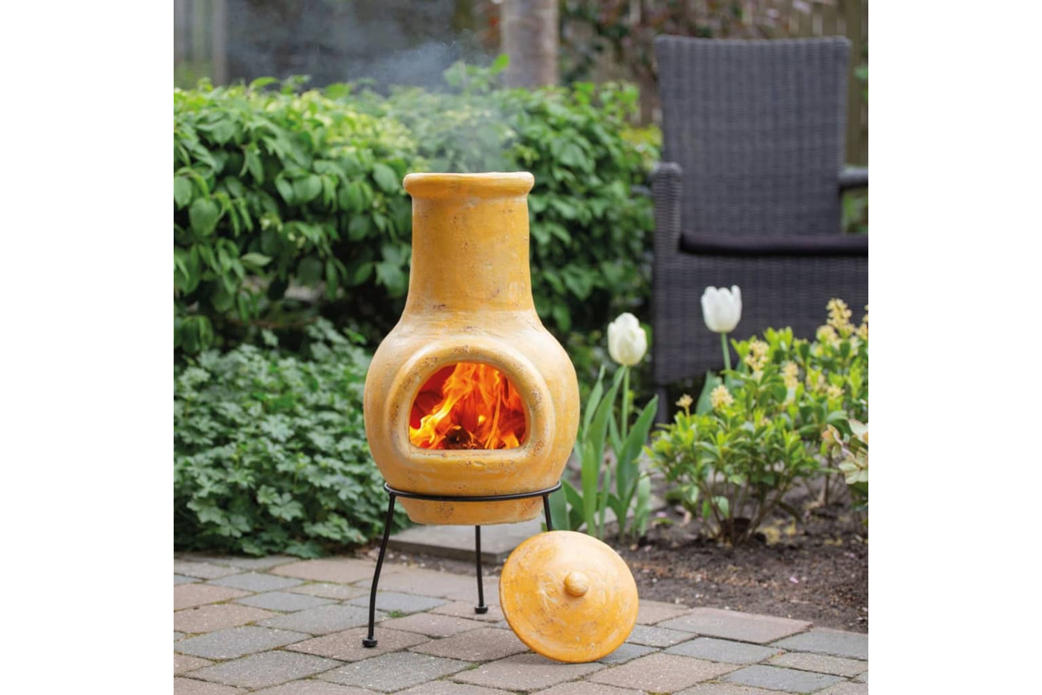 Redfire 423892 Fireplace Tampico Yellow 31x31x68 Cm Clay