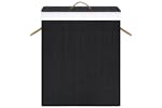 Vidaxl 320758 Bamboo Laundry Basket Black 83 L