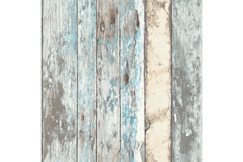 Dutch Wallcoverings 422370 Wallpaper Scrapwood Blue Pe10012