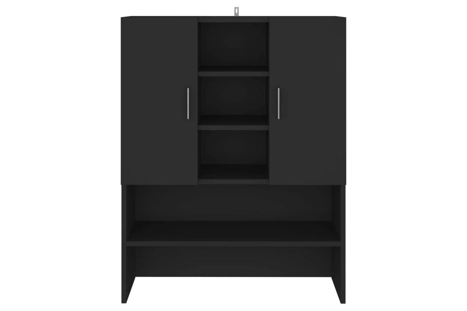 vidaXL 808387 Washing Machine Cabinet Black 70.5x25.5x90cm