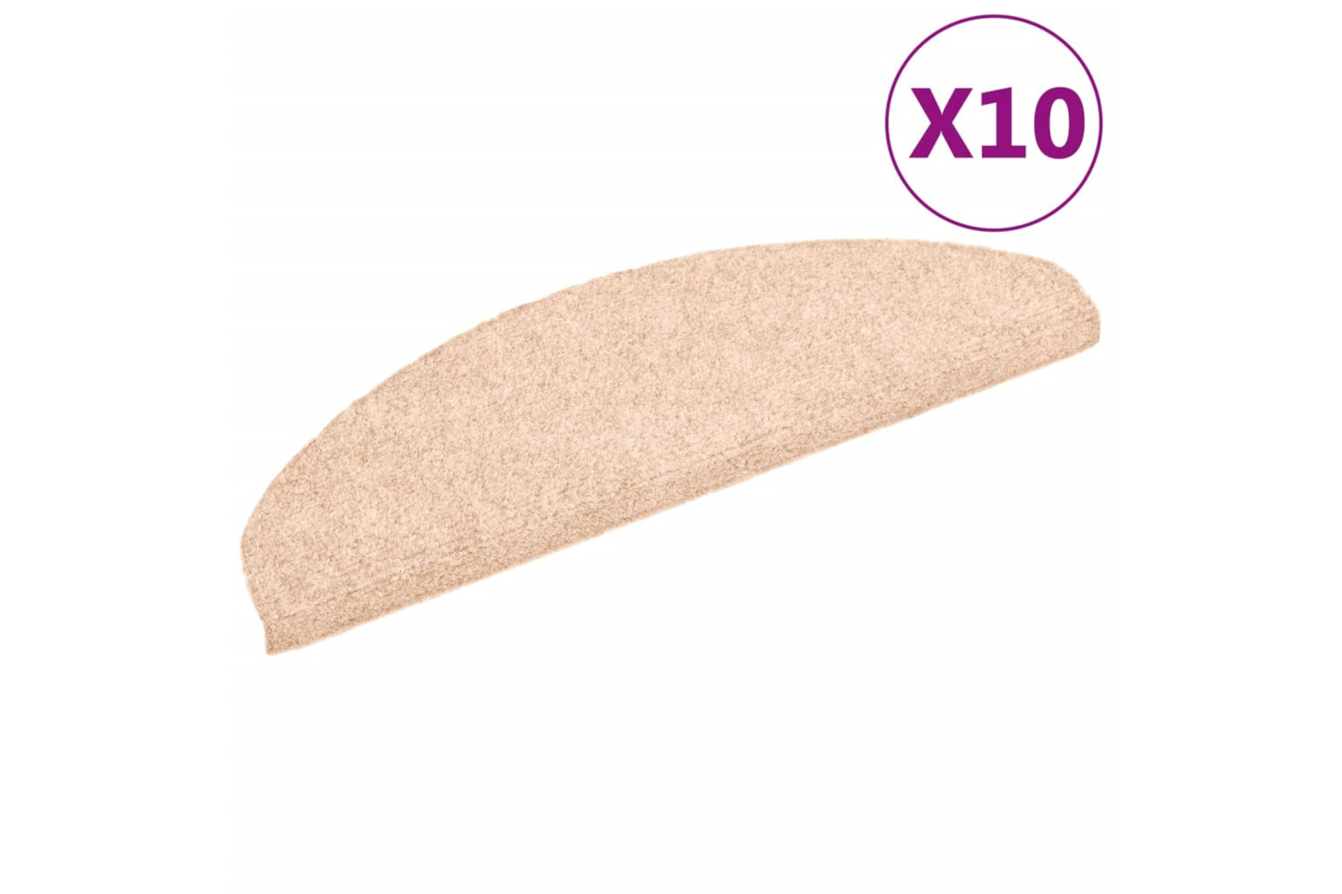 vidaXL 149699 Self-adhesive Stair Mats 10 Pcs Brown 65x21x4cm Needle Punch