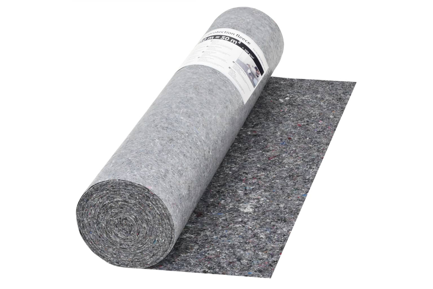 vidaXL 142698 Non-slip Painter Fleece 50 M 280 G/m² Grey