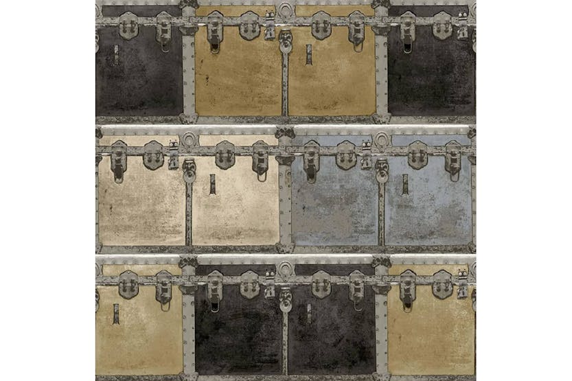 Noordwand 444855 Wallpaper Friends & Coffee Boxes And Locks Metallic And Beige