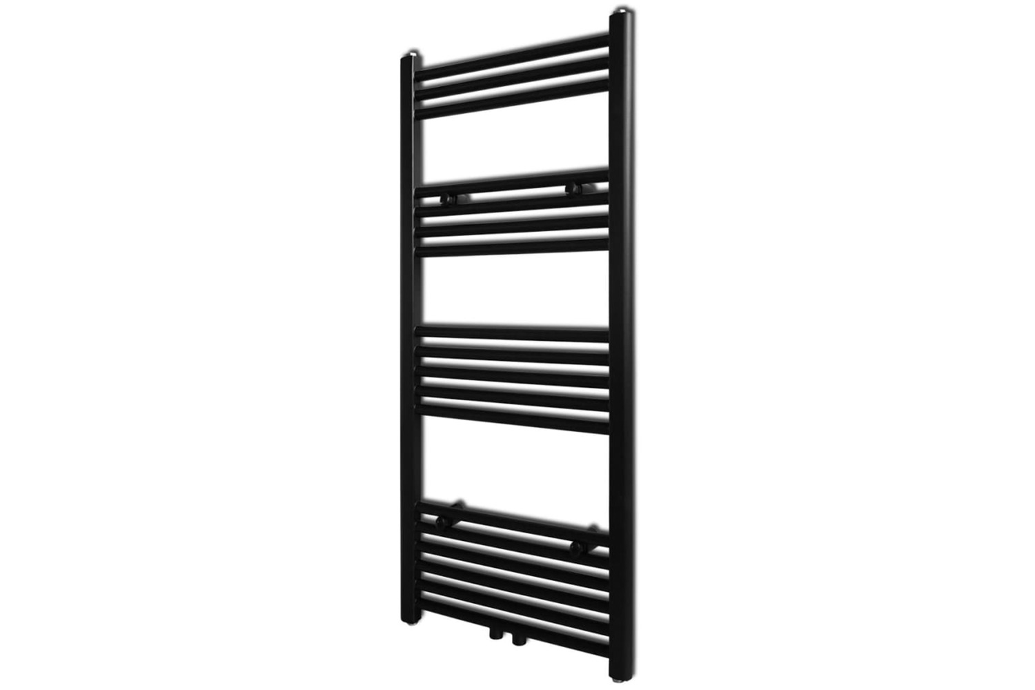 vidaXL 141907 Black Bathroom Central Heating Towel Rail Radiator 500x1160mm