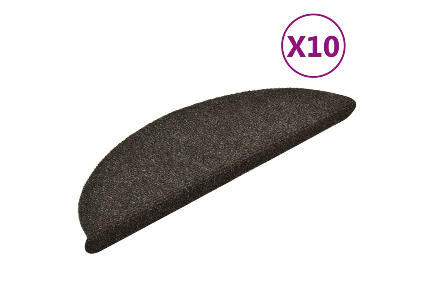 vidaXL Self-adhesive Stair Mats 10pcs Anthracite 56x17x3cm Needle Punch