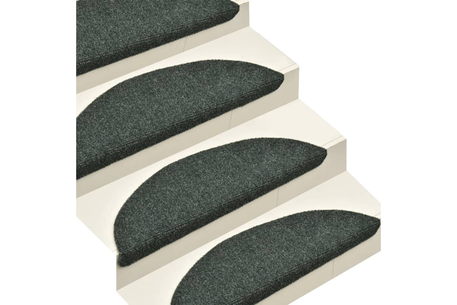 vidaXL 149721 Self-adhesive Stair Mats 10 Pcs Green 65x21x4cm Needle Punch