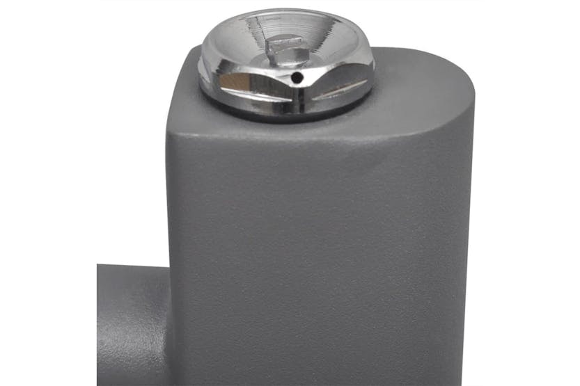 Vidaxl 141889 Grey Bathroom Central Heating Towel Rail Radiator Straight 500x764mm