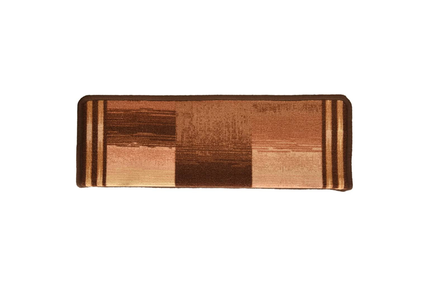 vidaXL 326209 Stair Mats Self-adhesive 15 Pcs 65x21x4cm Brown