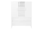 Vidaxl 808392 Washing Machine Cabinet High Gloss White 70.5x25.5x90 Cm