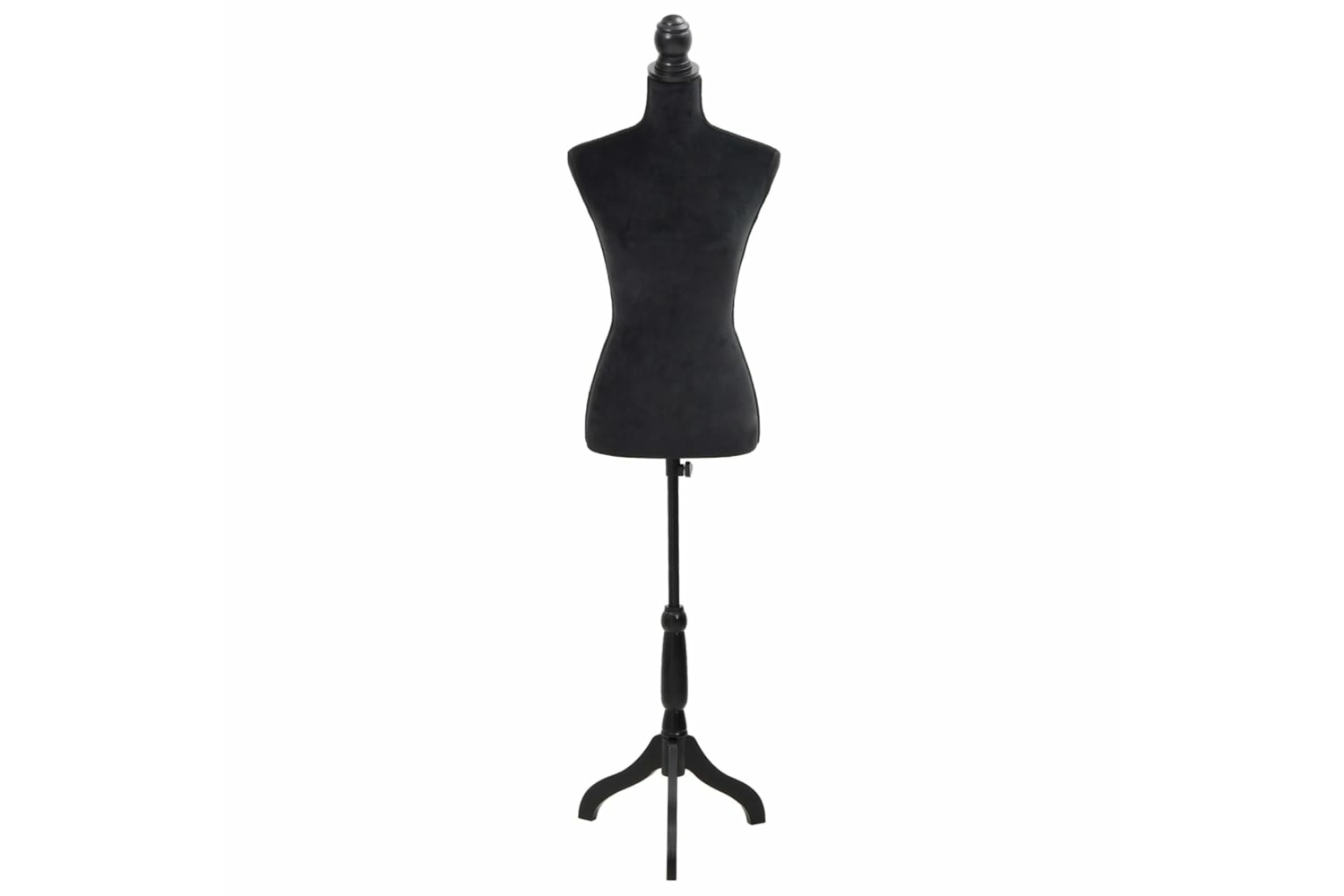 vidaXL 30028 Ladies Bust Display Black Female Mannequin Female Dress Form