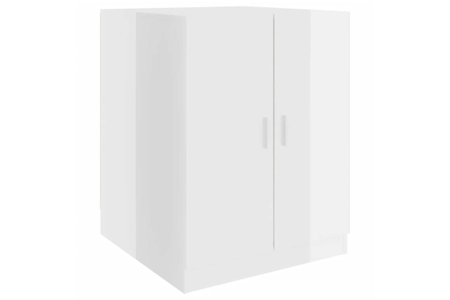 Vidaxl 808401 Washing Machine Cabinet High Gloss White 71x71.5x91.5 Cm