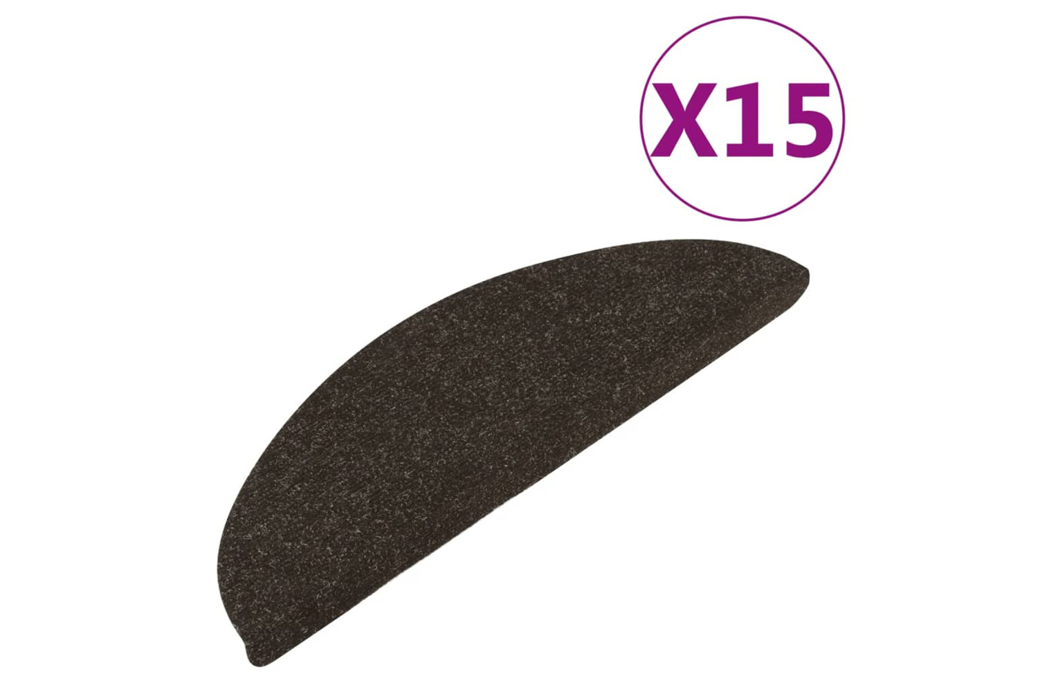 vidaXL 136389 Stair Mats Self-adhesive 15 Pcs 56x17x3cm Anthracite