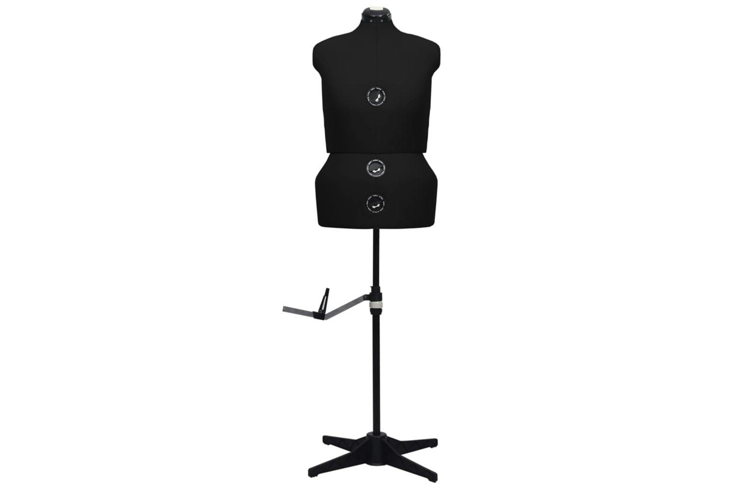 Vidaxl 288491 Adjustable Dress Form Female Black L Size 44-50