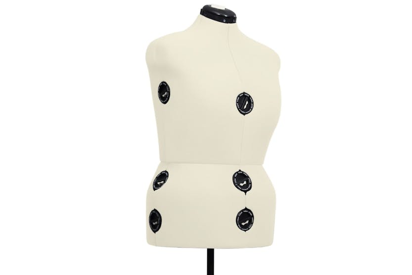 Vidaxl 288490 Adjustable Dress Form Female Cream L Size 44-50
