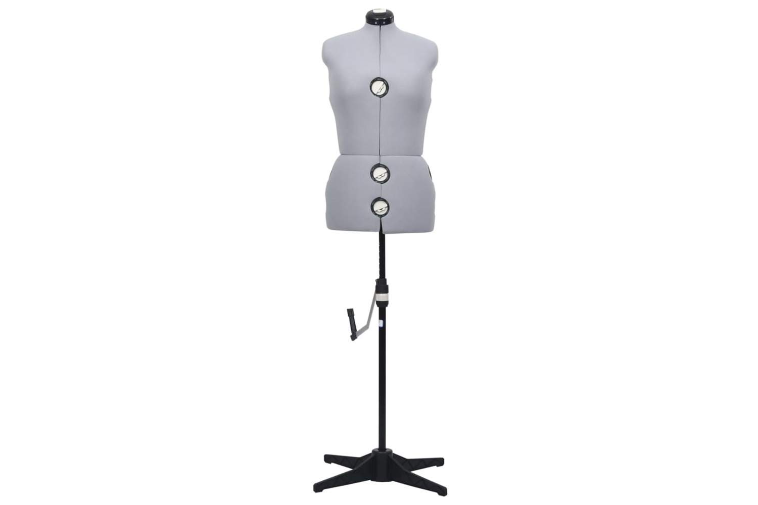 vidaXL 288486 Adjustable Dress Form Female Grey M Size 40-46