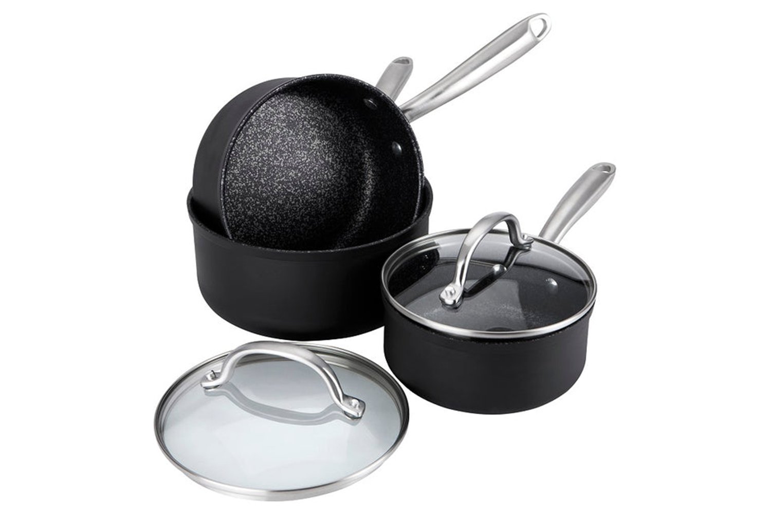 Prestige Scratch Guard Non Stick Saucepan Set | 3 Piece