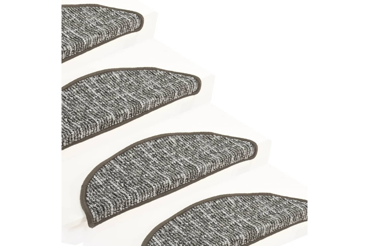 vidaXL 149916 Carpet Stair Treads 15 Pcs Anthracite 56x17x3cm