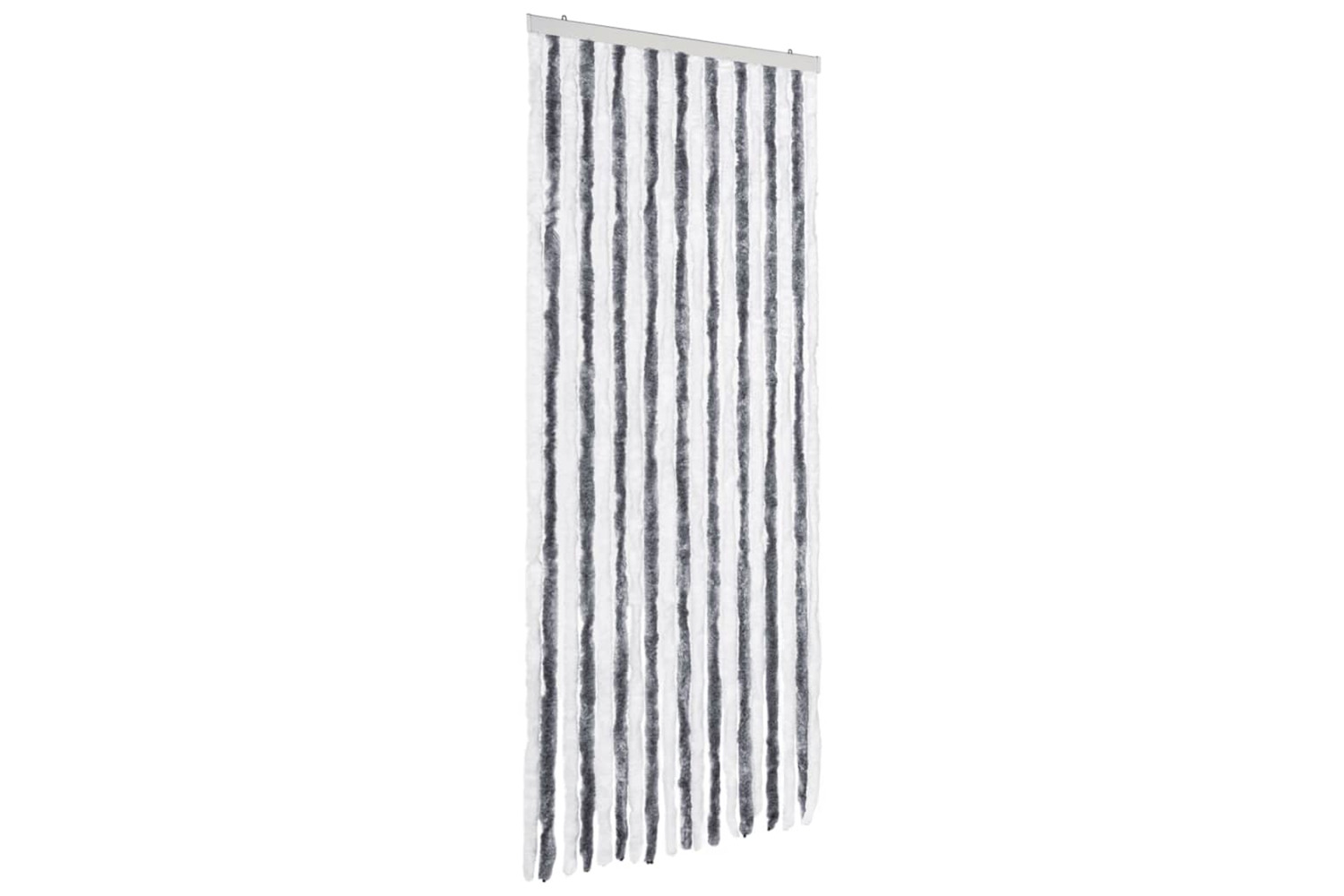 vidaXL Insect Curtain Grey And White 56x200cm Chenille