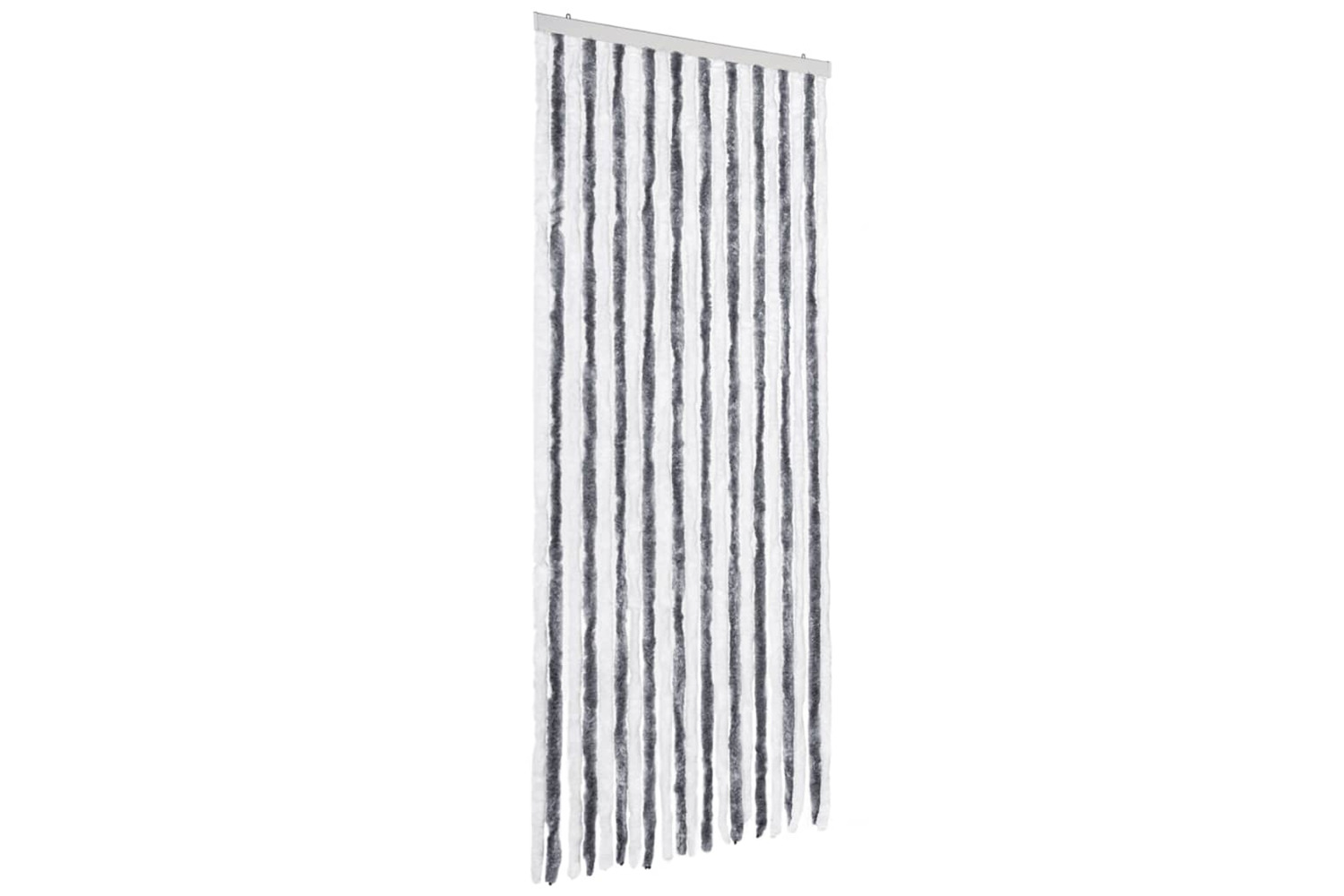 vidaXL Insect Curtain Grey And White 90x200cm Chenille