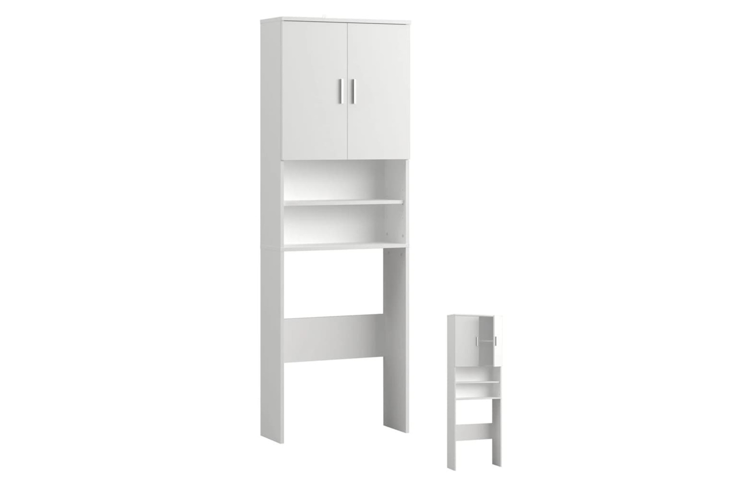 Fmd 445216 Washing Machine Cabinet With Storage Space White