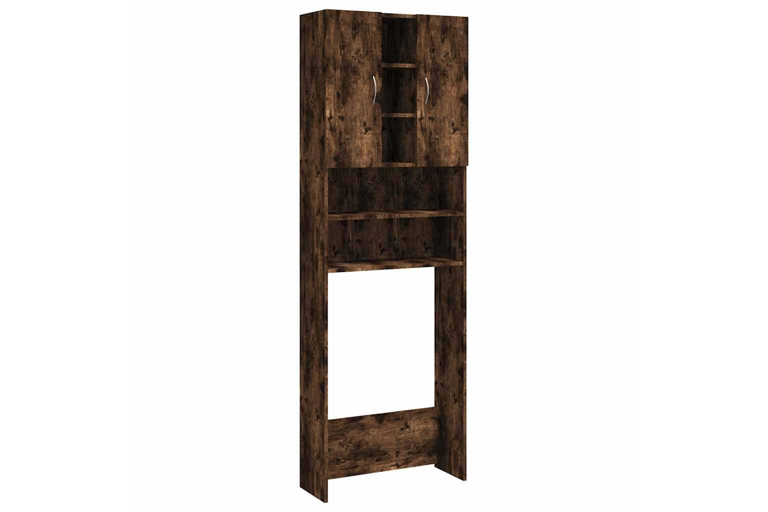 Vidaxl 815957 Washing Machine Cabinet Smoked Oak 64x25.5x190 Cm