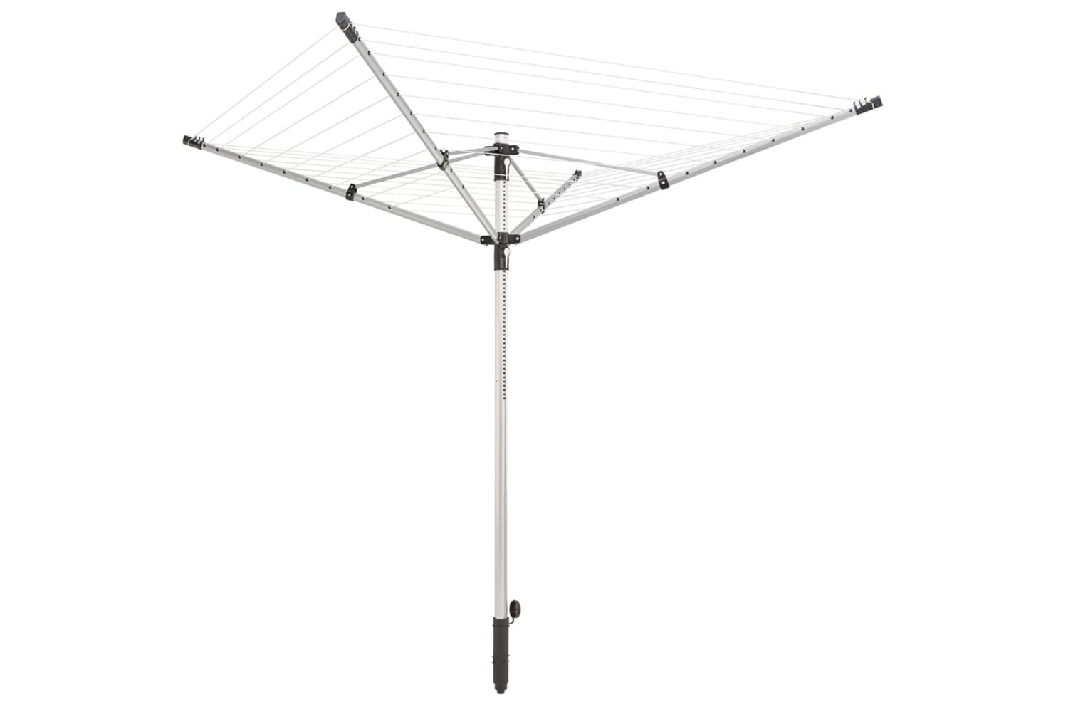 Leifheit 415745 Rotary Clothesline Linopush 500 Schwarz 85360