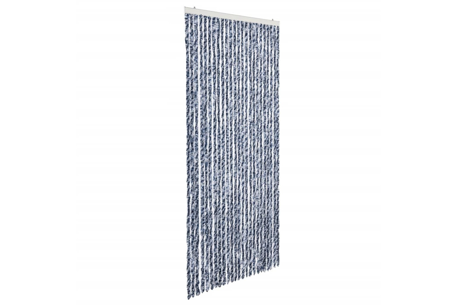 vidaXL Insect Curtain Blue, White And Silver 100x220cm Chenille