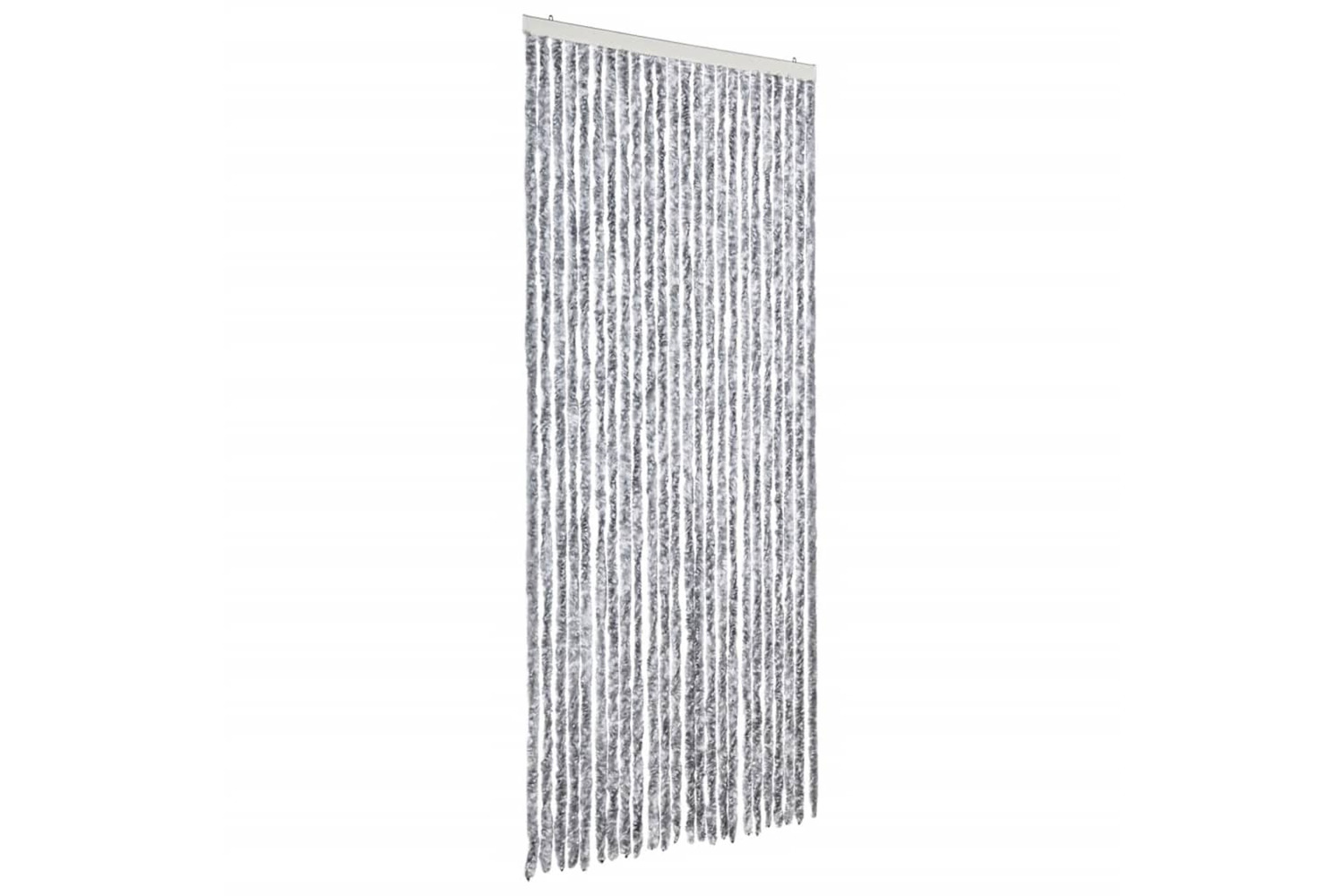vidaXL Insect Curtain White And Grey 100x220cm Chenille