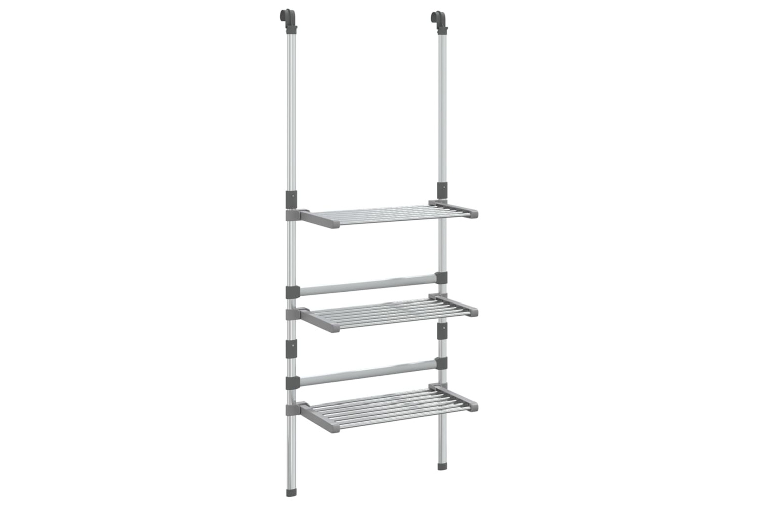 vidaXL 344383 3-tier Hanging Laundry Drying Rack Aluminium