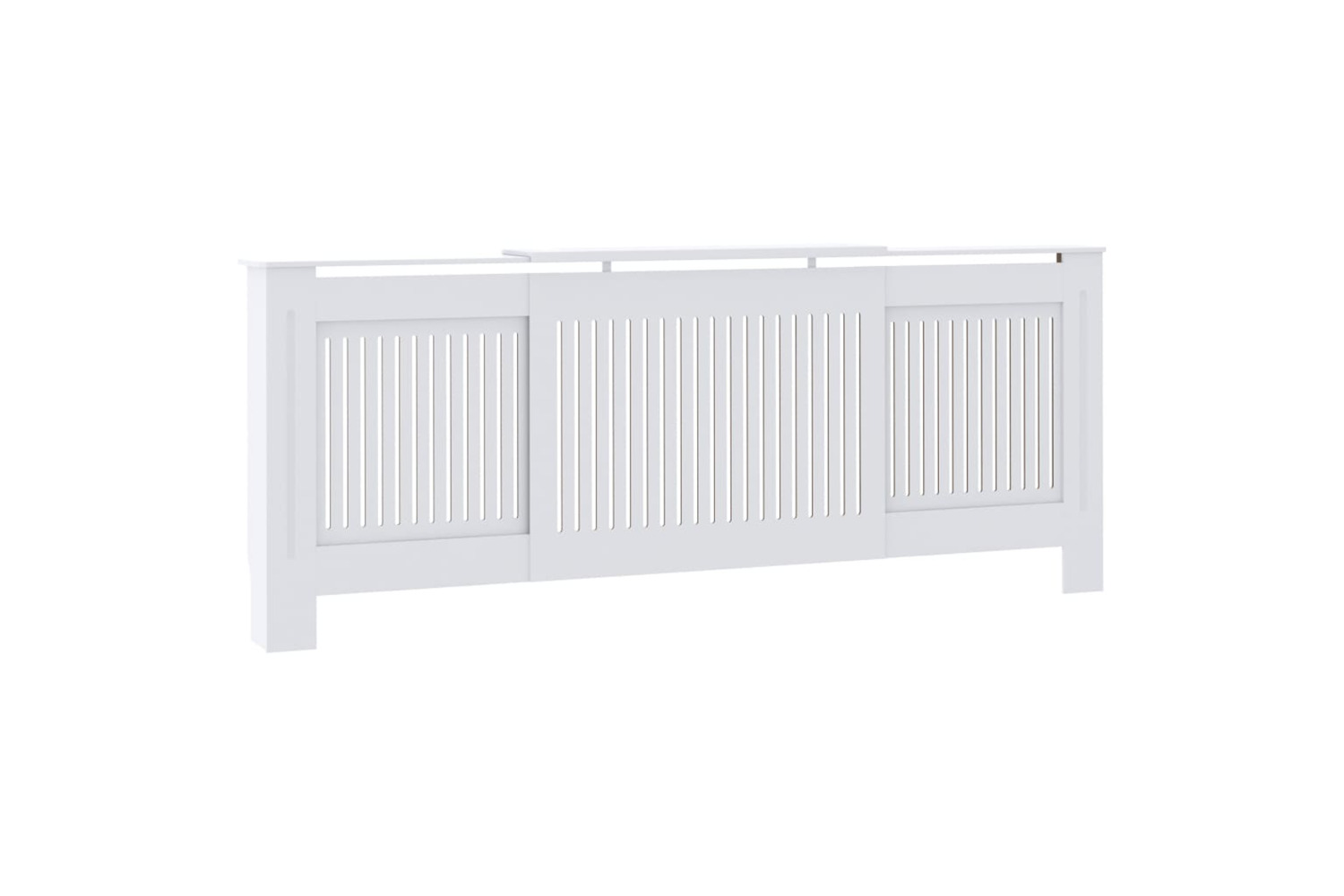 vidaXL Mdf Radiator Cover White 205cm