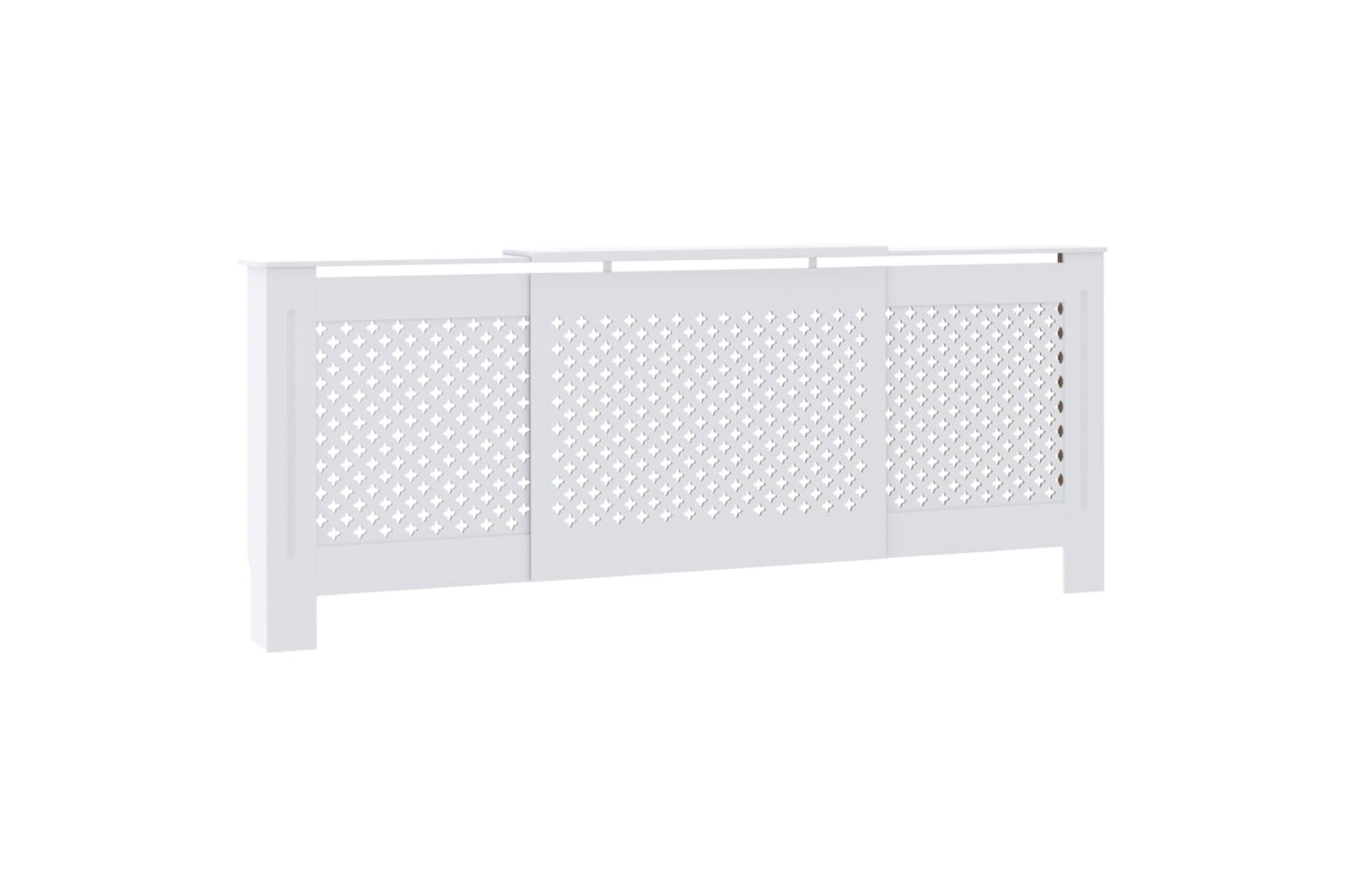 vidaXL Mdf Radiator Cover White 205cm