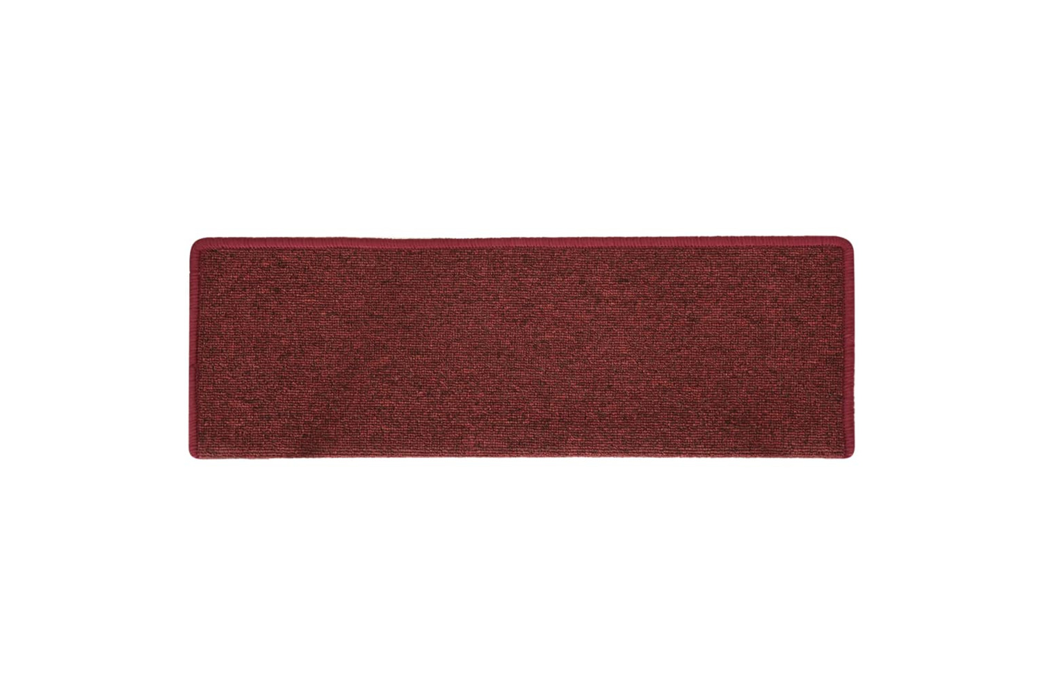 vidaXL 326199 Carpet Stair Treads 15 Pcs 65x21x4cm Matte Red