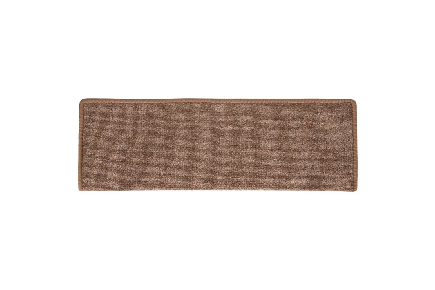 vidaXL 326196 Carpet Stair Treads 15 Pcs 65x21x4cm Brown