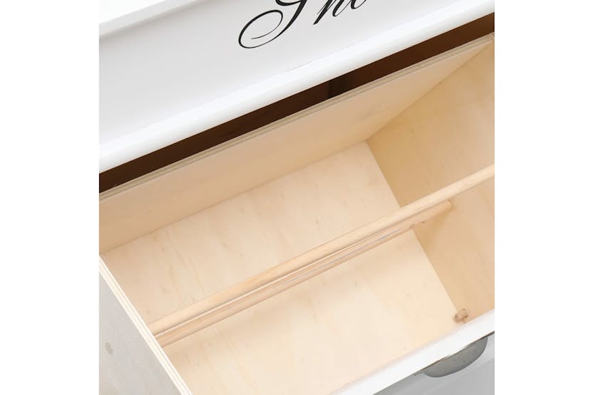 Vidaxl 284083 Shoe Cabinet White 50x28x58 Cm Paulownia Wood