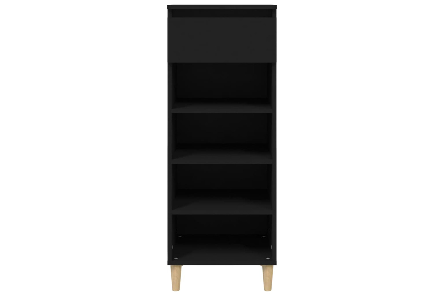 vidaXL 819773 Shoe Cabinet Black 40x36x105cm Engineered Wood