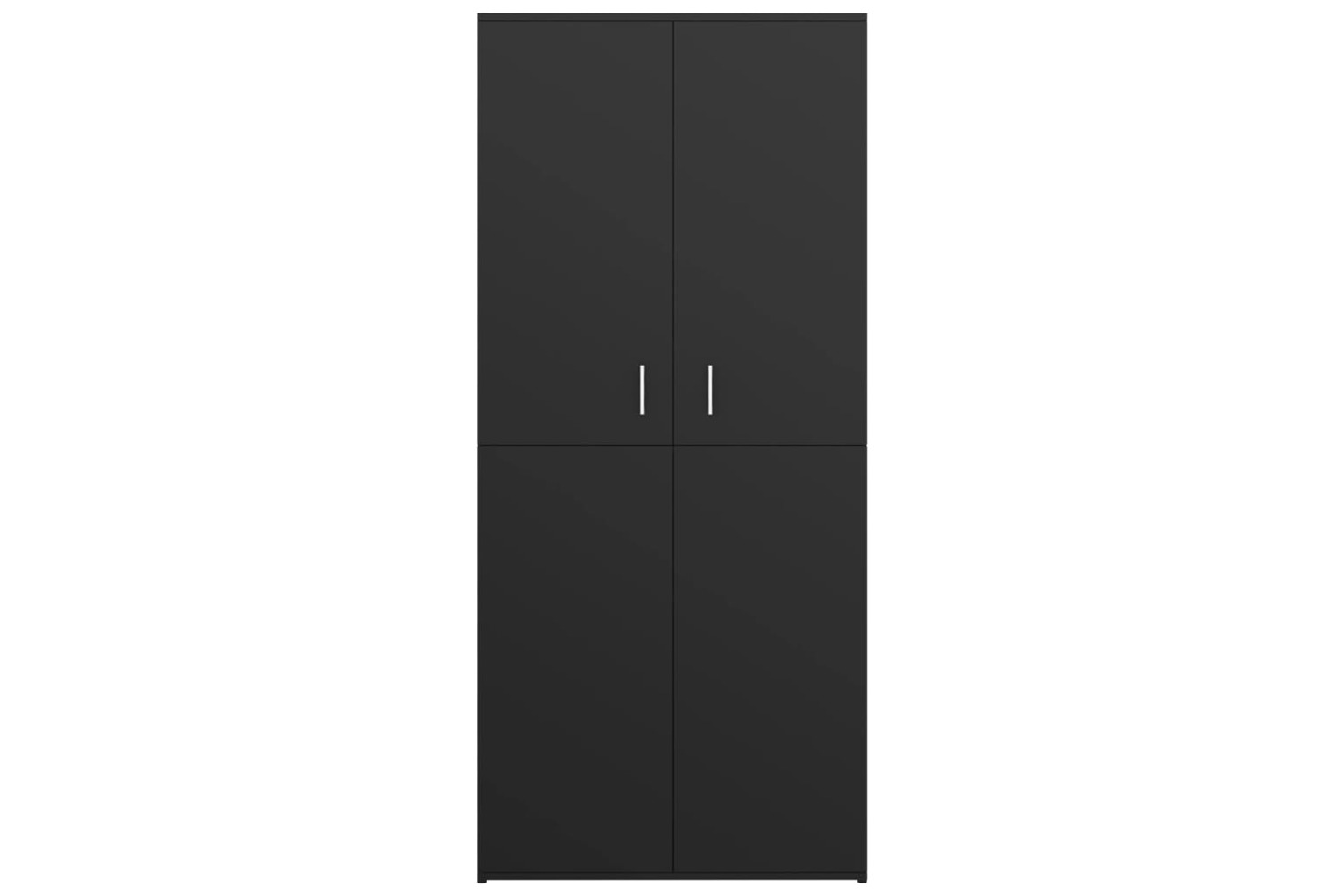 vidaXL 802859 Shoe Cabinet Black 80x39x178cm Engineered Wood