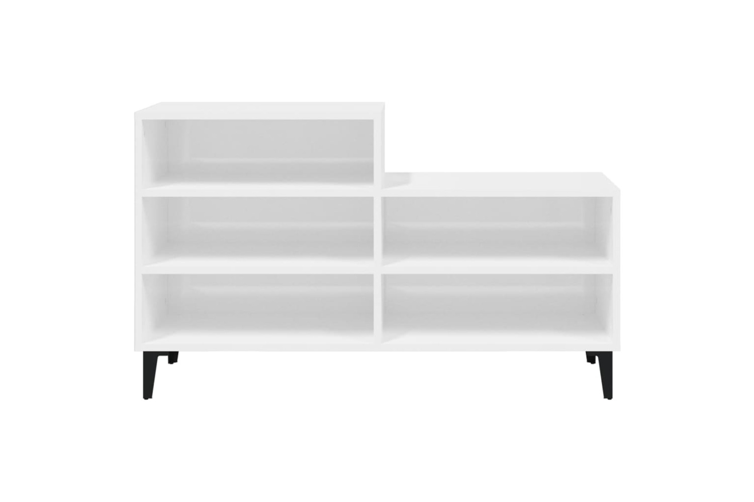 vidaXL 819734 Shoe Cabinet High Gloss White 102x36x60cm Engineered Wood