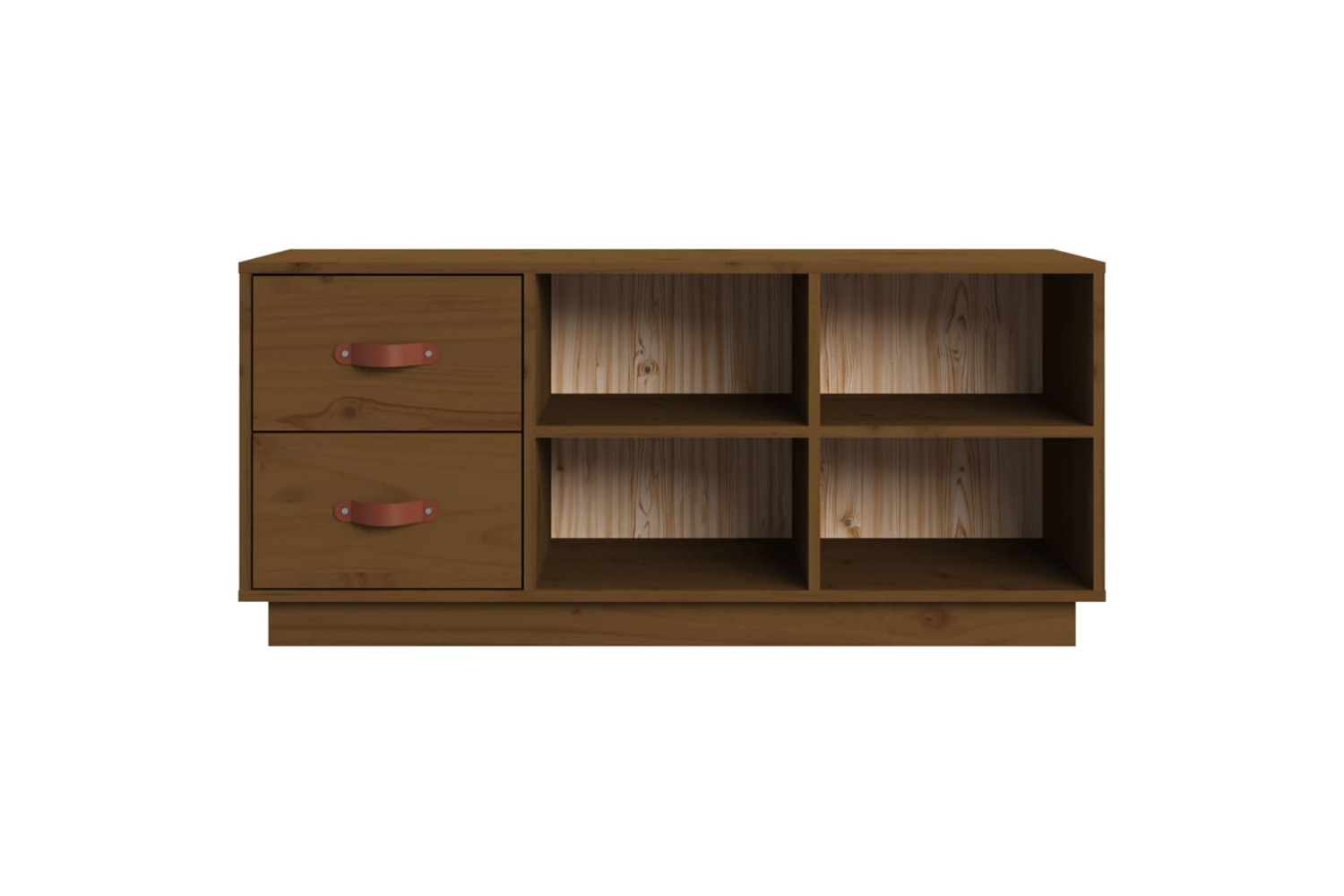 vidaXL 820180 Shoe Bench Honey Brown 100x34x45cm Solid Wood Pine