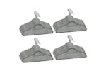 Vidaxl 289919 100 Pcs Clothes Hanger Set Anti-slip Grey Velvet